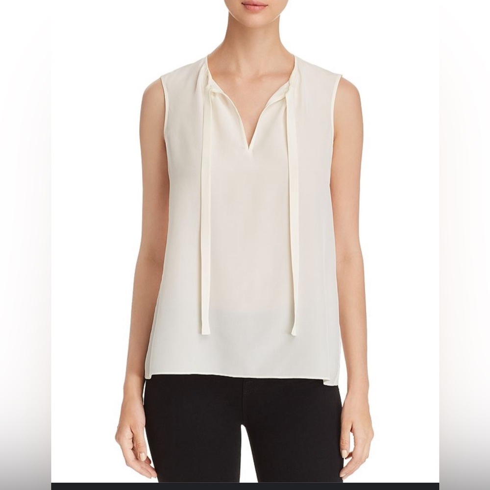 Tory Burch - Jess Top - EUC - Cream - 100% Silk - Sz 12